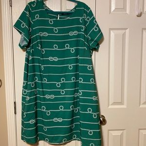 Eshakti Cord-Print Crepe Shift Dress